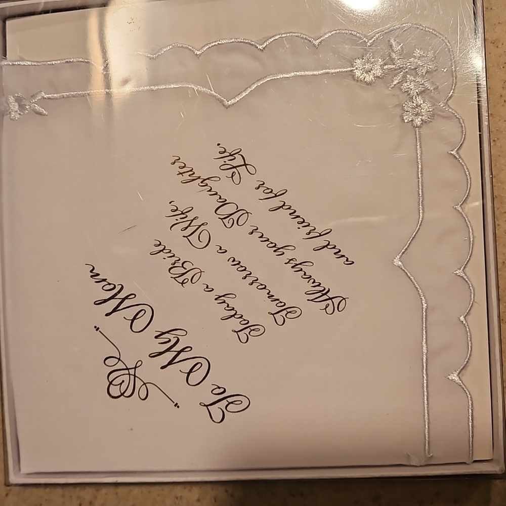 Mother of the bride hankie